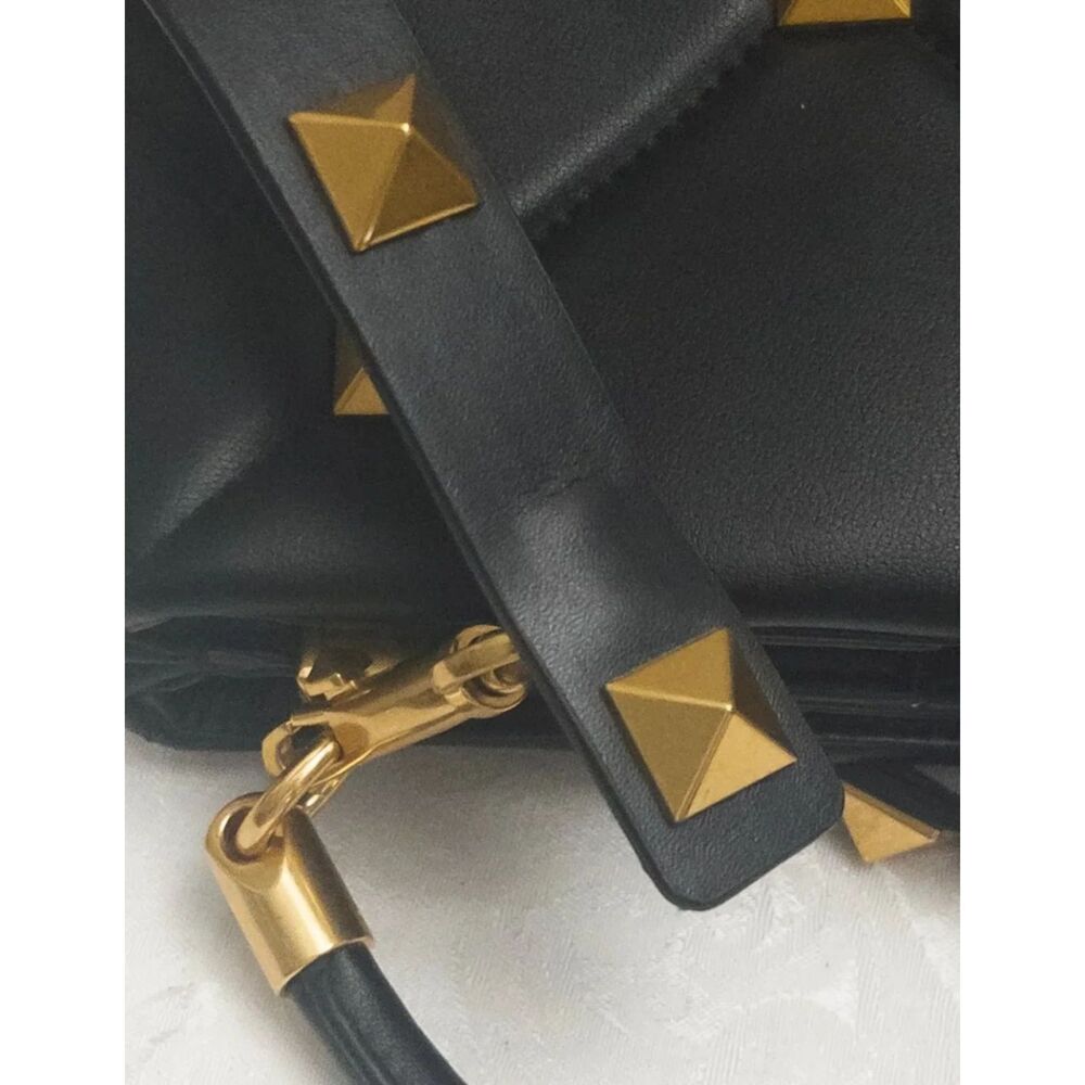 Tiffany & Fred Paris Deep black Leather Bag | 7"x8"x4" - Picture 9 of 9